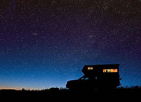 露营者,星空,靠近,不列颠哥伦比亚省,加拿大,星系