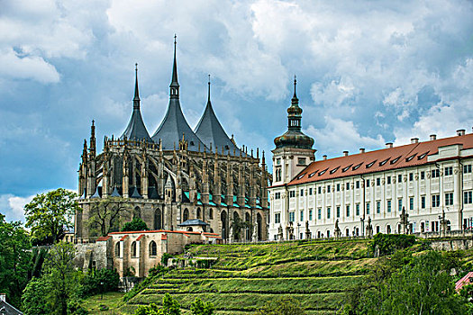 欧洲,捷克共和国,波希米亚,教堂,大幅,尺寸