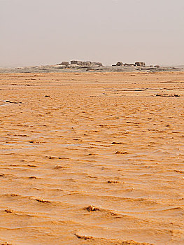 泥,湖,重,雨,阿德拉尔,区域,撒哈拉沙漠,毛里塔尼亚,非洲