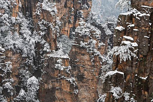 张家界雪景