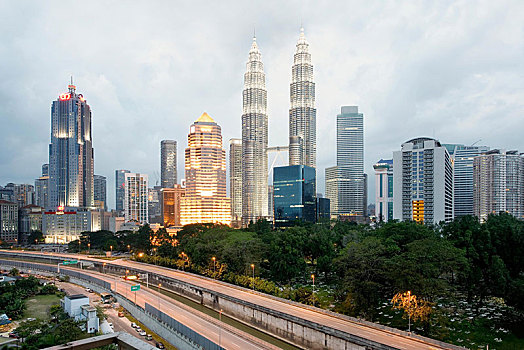 双子塔,吉隆坡,马来西亚,亚洲