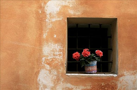 窗饰,托斯卡纳,意大利