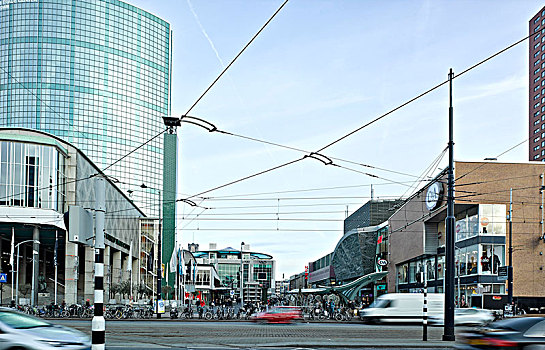 左边,世界贸易中心,建筑,钟楼,证券交易所,前景