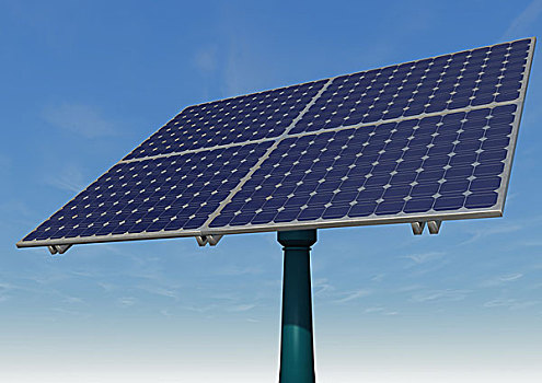 太阳能电池板,蓝天