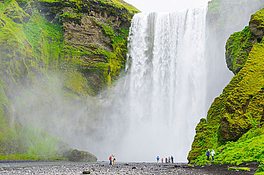 冰岛,南,远足,瀑布
