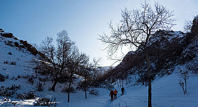 雪山徒步