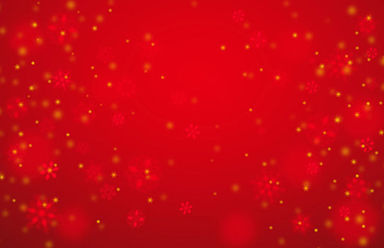 圣诞节雪花背景图,红色喜庆底图