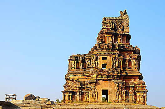 庙宇,卡纳塔克邦,世界遗产,印度南部,印度,亚洲
