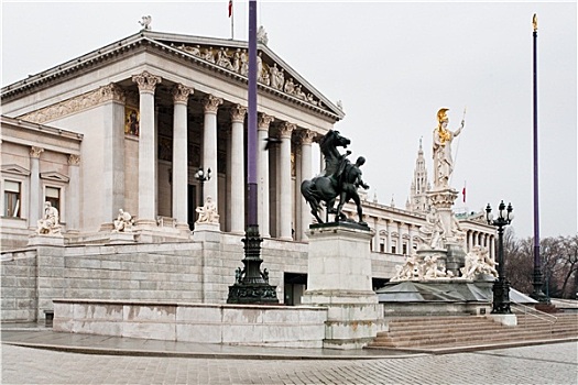 建筑,议会,维也纳,奥地利