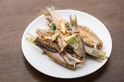 法式,野生,河鮮,翹嘴,鲌,薄荷