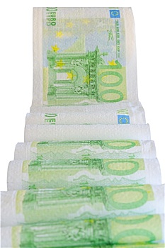 欧洲货币,钞票,卫生纸