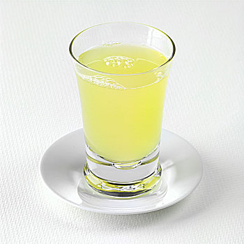 玻璃杯,菠萝汁