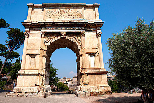 提图斯拱门,古罗马广场,罗马,意大利,欧洲