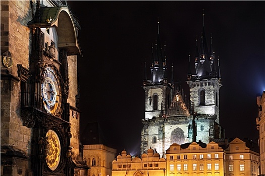 捷克共和国,城市,布拉格,天文钟
