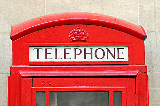 红色电话亭,特写,英国,欧洲