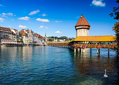 瑞士古城卢塞恩,琉森,luzern