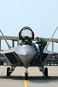 飞行员,f-22a,战斗机,猛禽,兰利,空军,弗吉尼亚
