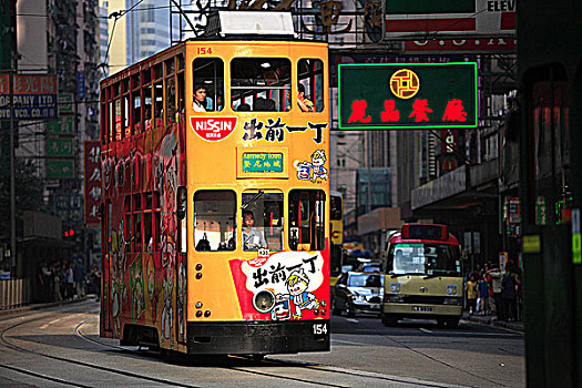 中国,香港,城市,有轨电车