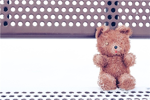 孤单,老,泰迪熊