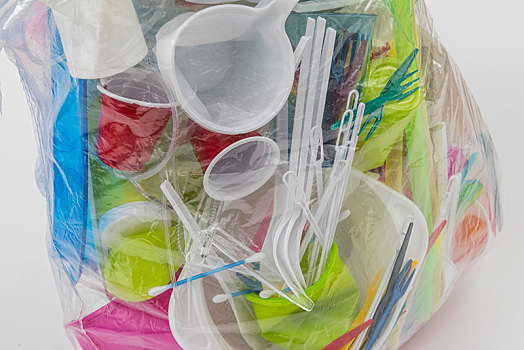 垃圾袋,一次性用品,瓷器,塑料制品,餐具,塑料杯,塑料袋,垃圾,不同,彩色,尺寸