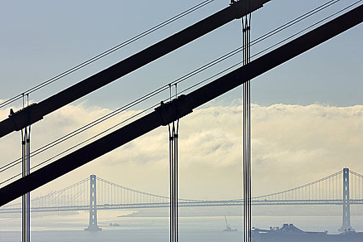 金门大桥,海湾大桥,旧金山湾,旧金山,加利福尼亚,美国