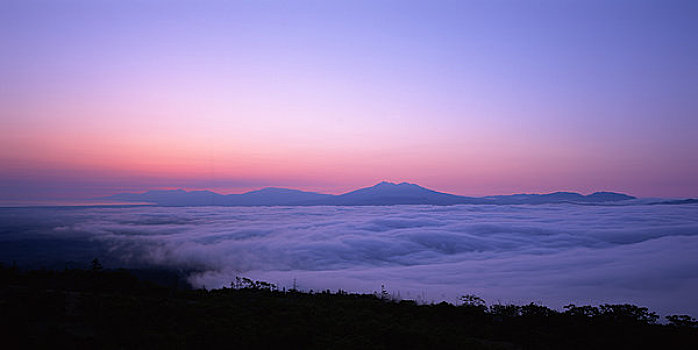 朝霞,知床半岛