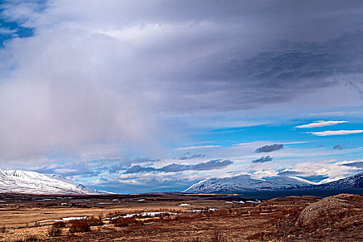 印象深刻,火山,山景,冰岛