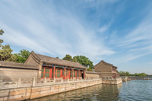 中国北京颐和园古代园林建筑