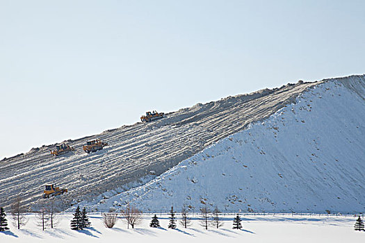雪,存储,位置,艾伯塔省,加拿大