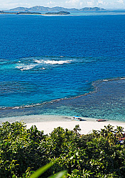 海滩,南方,海洋,岛屿,玛玛努卡群岛,斐济,大洋洲