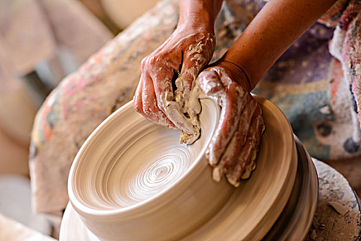 女人,制陶,陶器