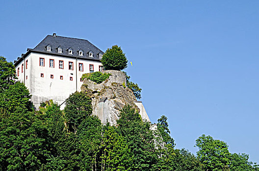 城堡,青年饭店,自然,公园,藻厄兰,北莱茵威斯特伐利亚,德国,欧洲