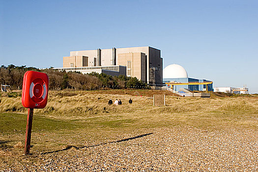 英格兰,核电站,海滩