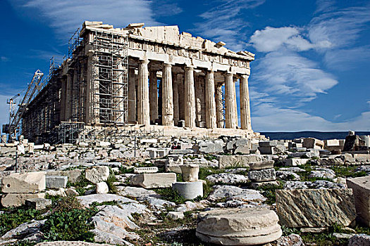希腊,雅典,帕特侬神庙,卫城