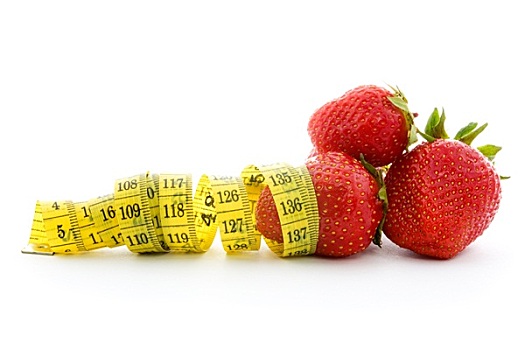 草莓,测量,带子
