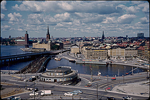 城市,斯德哥尔摩,瑞典,天际线,历史