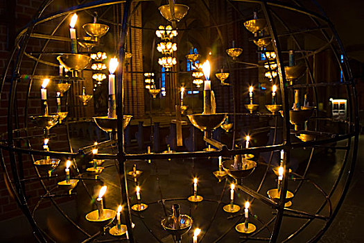 枝状大烛台,教堂,格姆拉斯坦,斯德哥尔摩,瑞典