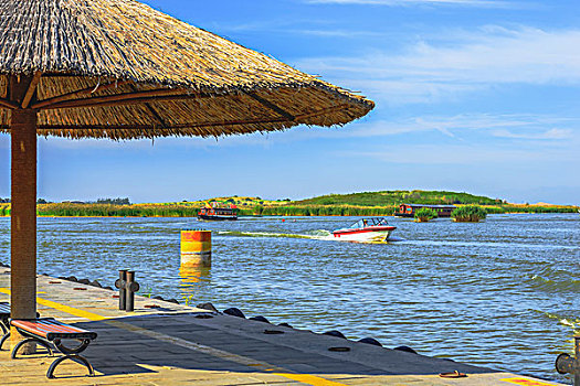 宁夏回族自治区,沙湖美景