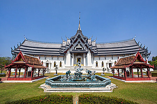 泰国,曼谷,城市,古老,公园,宫殿,大城府