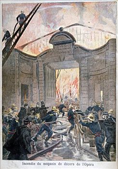 火,歌剧,巴黎,1894年,艺术家