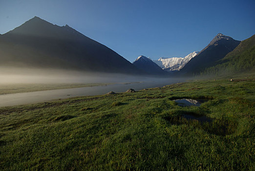 山景,高地,山峰,峡谷,山谷,石头,斜坡