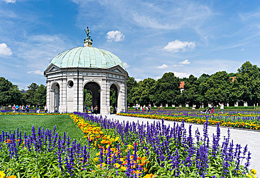 花园,宫廷花园,老,中心,慕尼黑,巴伐利亚,德国,大幅,尺寸