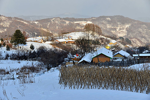 冬季吉林雪村-松岭美景如画