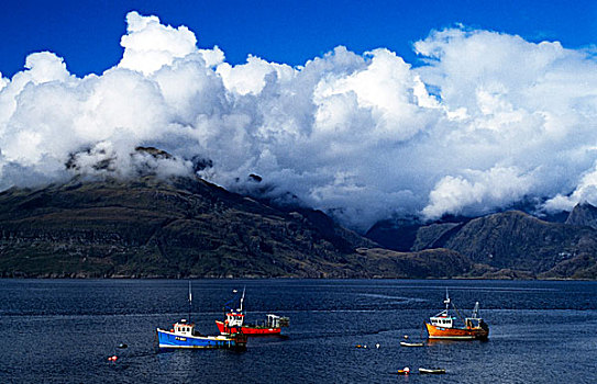 渔船,斯凯岛,苏格兰