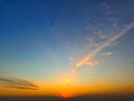 彩霞天空,天空云海