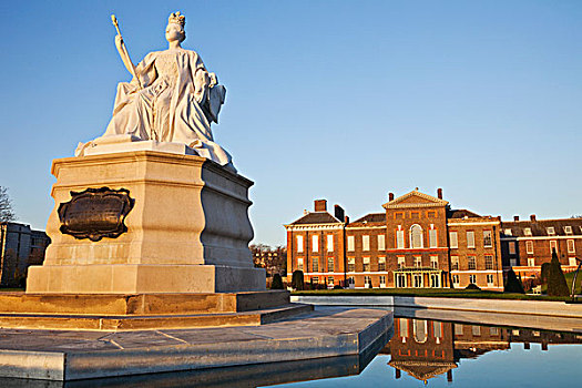 英格兰,伦敦,肯辛顿,维多利亚皇后,雕塑,宫殿