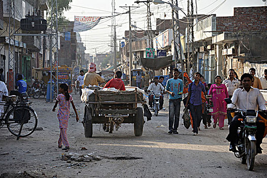 街景,基督教,区域,拉合尔,旁遮普,巴基斯坦,亚洲