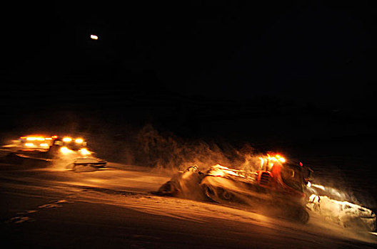 夜晚,责任,2000年,滑雪,胜地,山谷,奥地利,欧洲