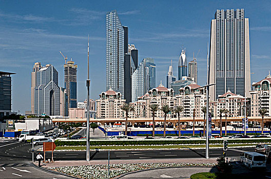 摩天大楼,市区,迪拜