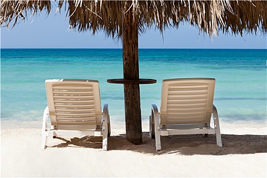 休闲椅,遮阳伞,海滩